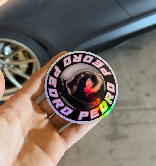 "PEDRO PEDRO PEDRO" Oil Slick Sticker