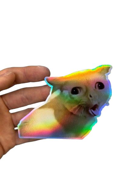 "CAT" Oil Slick Sticker